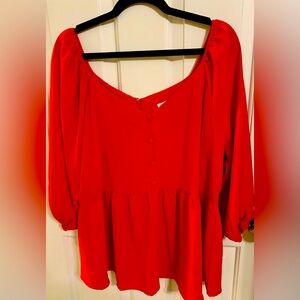 Cute Chic Soul red blouse!